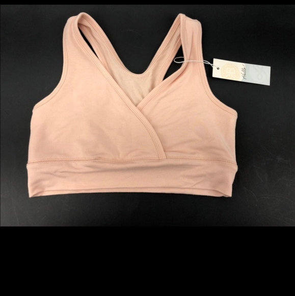 SOLD-Kindred Bravely- French Terry Racerback Nursing & Sleep Bra-soft pink - Picture 4 of 7